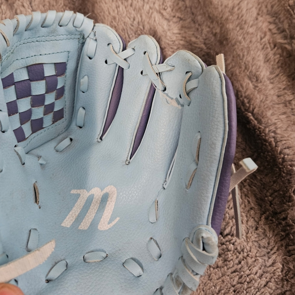 Kids Sky Blue Baseball Glove